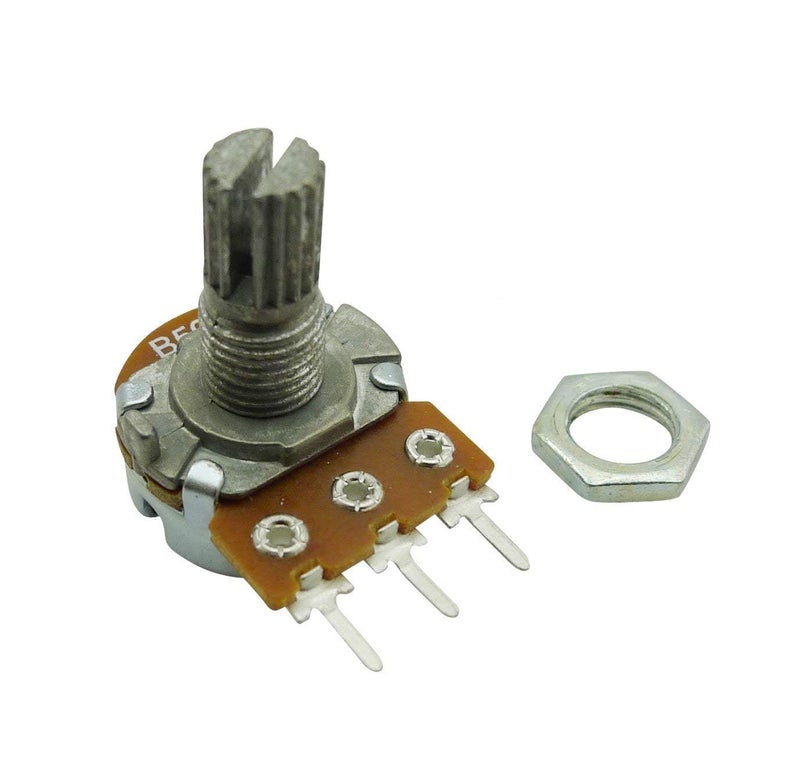 Ferwooh 10PCS B500K 500K Ohm Adjustment Single Linear Rotary Taper Potentiometer Shaft 15mm - Image 3